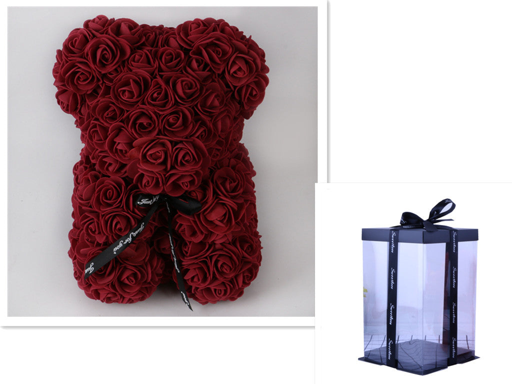 Rose Flower Teddy Bear