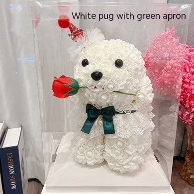 Christmas Rose Dog