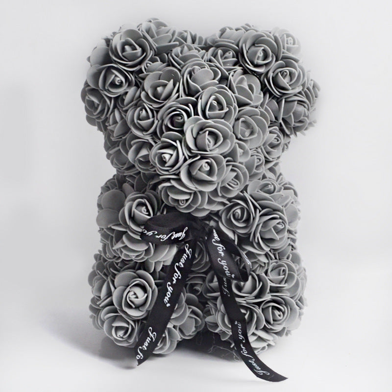 Rose Flower Teddy Bear