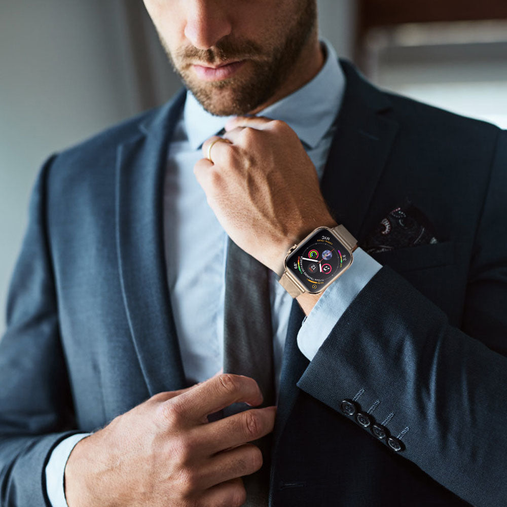 Milanese Adjustable Buckle Stainless Steel Metal Strap