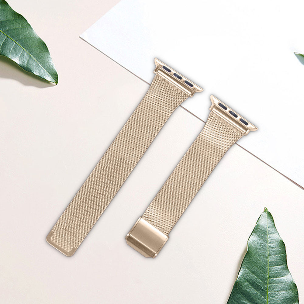 Milanese Adjustable Buckle Stainless Steel Metal Strap
