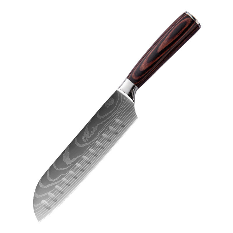 Japanese Cuisine Laser Pattern Knife Set