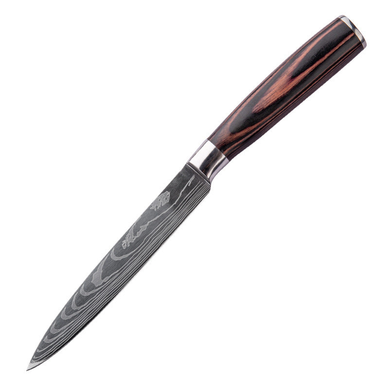 Japanese Cuisine Laser Pattern Knife Set