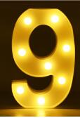LED Letter & Number Lights