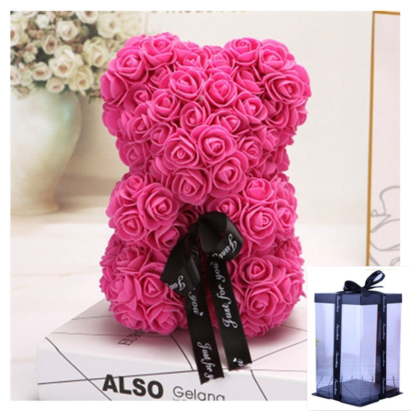 Rose Flower Teddy Bear