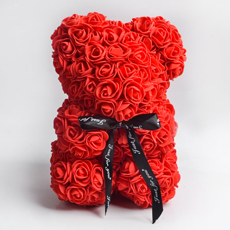 Rose Flower Teddy Bear