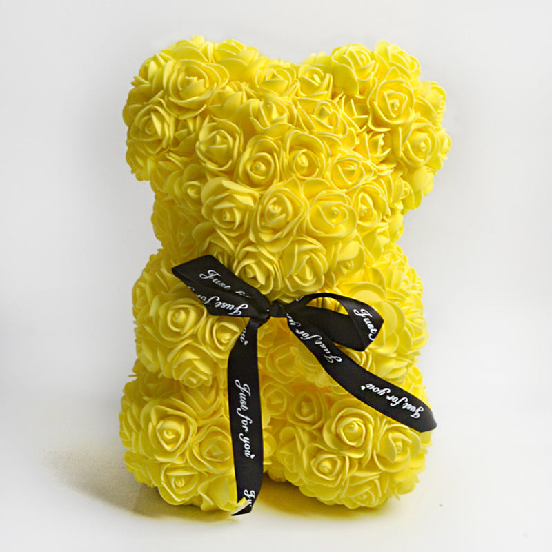 Rose Flower Teddy Bear