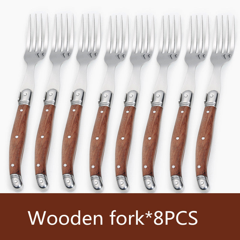 8-Piece Stainless Steel Steak Knife & Fork Set