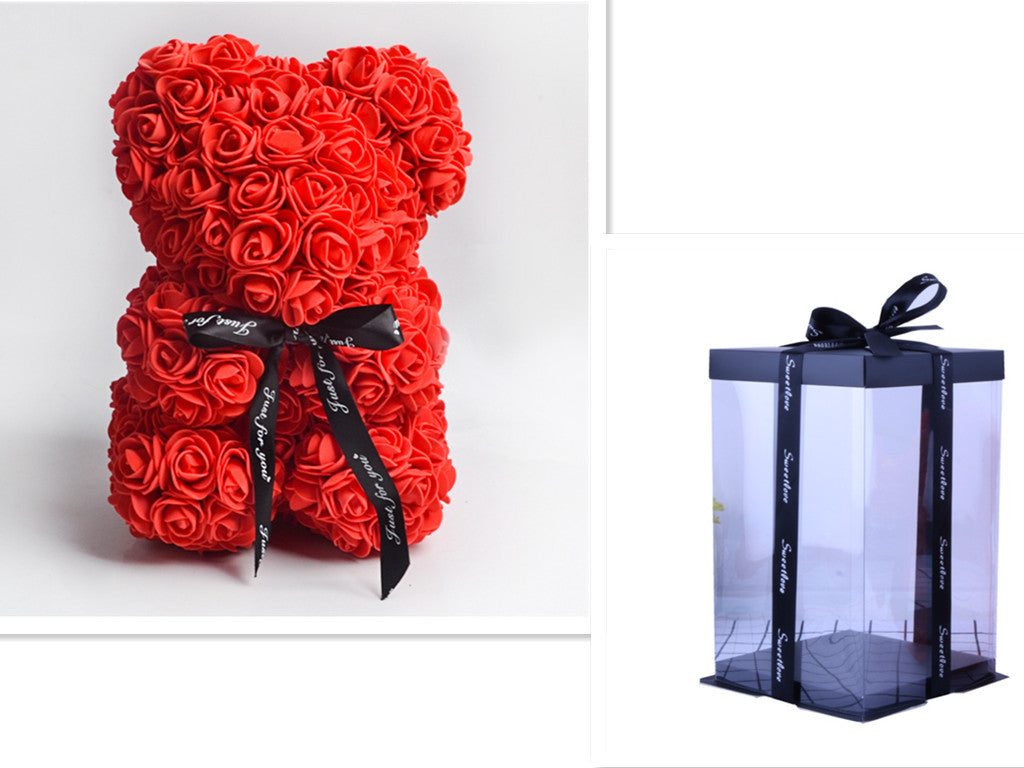 Rose Flower Teddy Bear