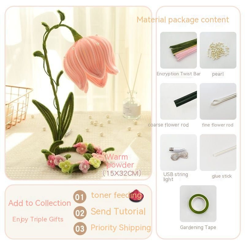 Lily of the valley table lamp