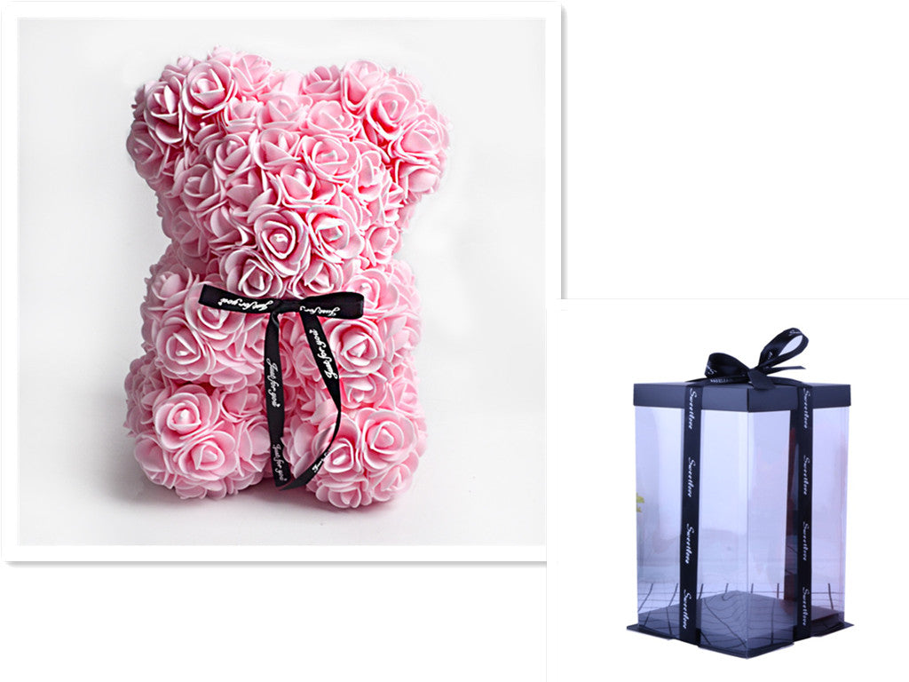 Rose Flower Teddy Bear