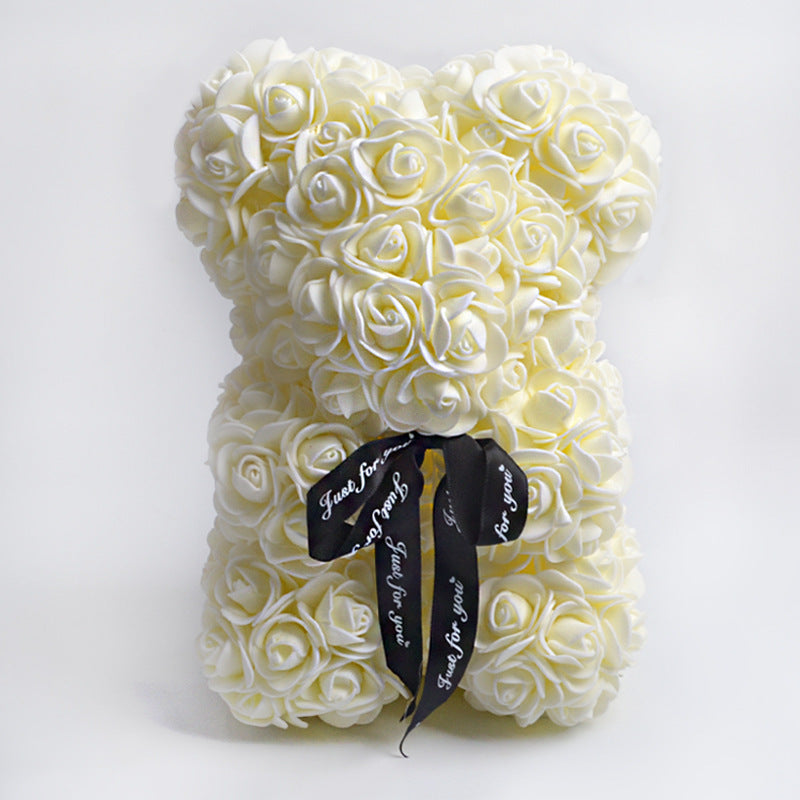 Rose Flower Teddy Bear Mothers day gift