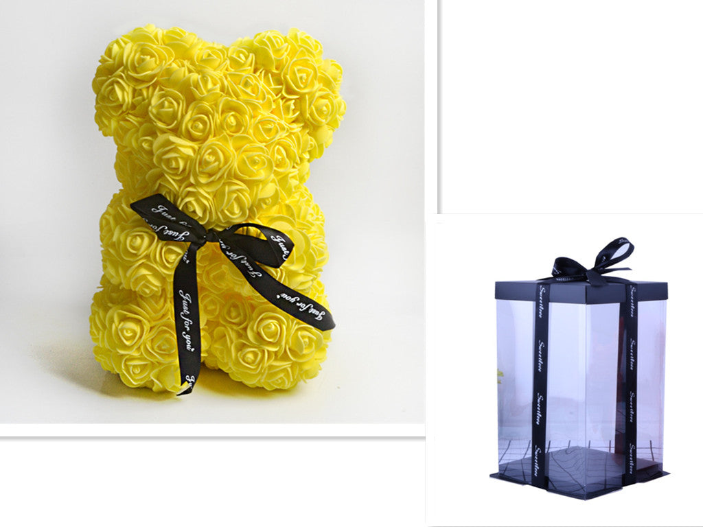 Rose Flower Teddy Bear