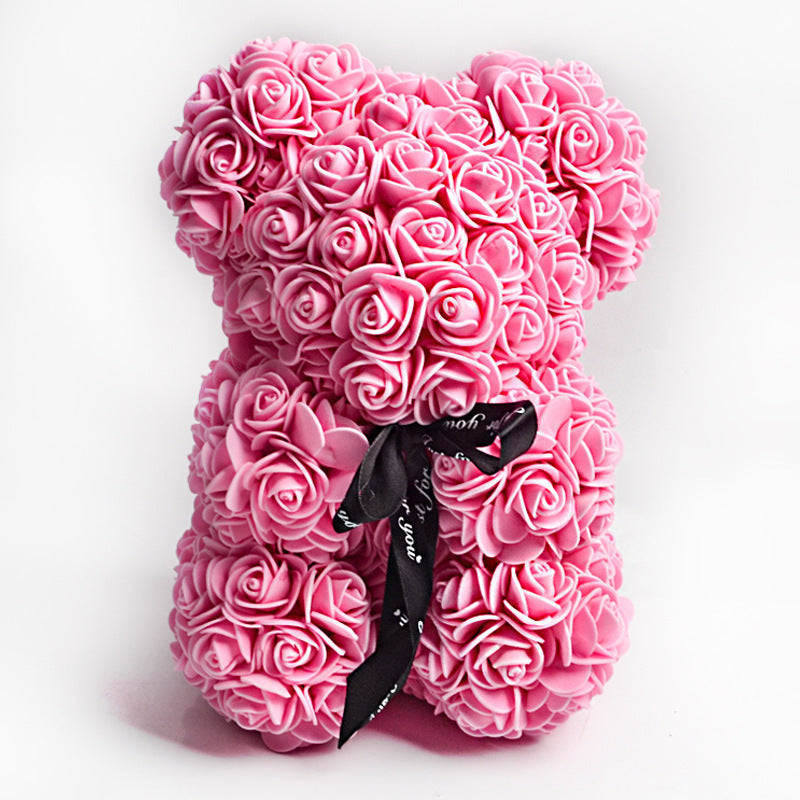 Rose Flower Teddy Bear gift