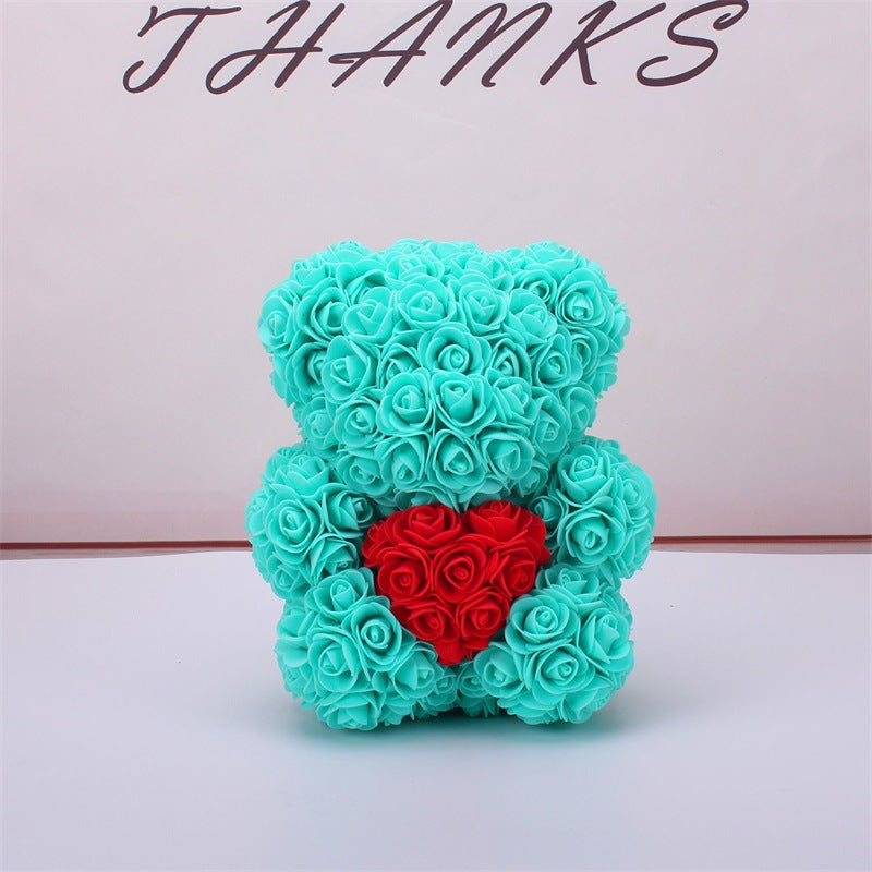 Rose Flower Teddy Bear