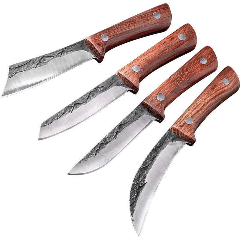 Multi-purpose Knife With Leather Sheath