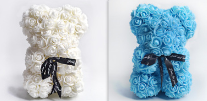 Rose Flower Teddy Bear