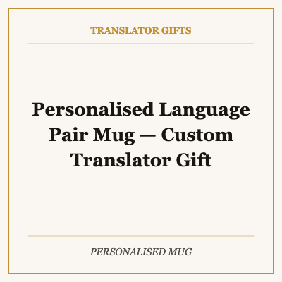 Personalised Language Pair Mug — Custom Translator Gift