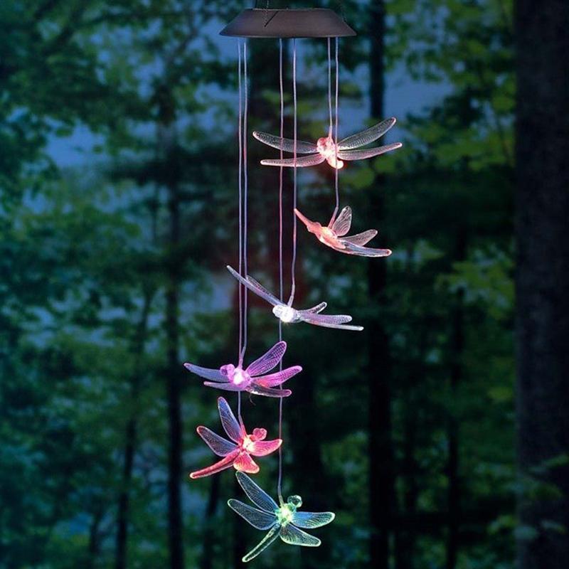 Solar Hummingbird Wind Chimes