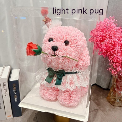 Christmas Rose Dog