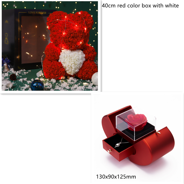Rose Flower Teddy Bear