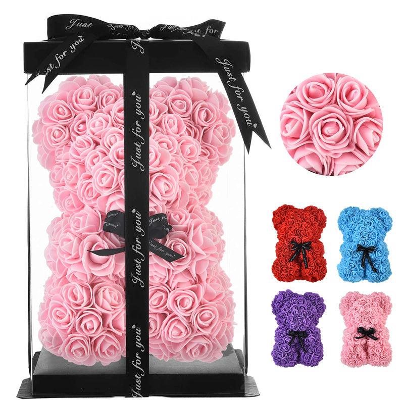 Rose Flower Teddy Bear