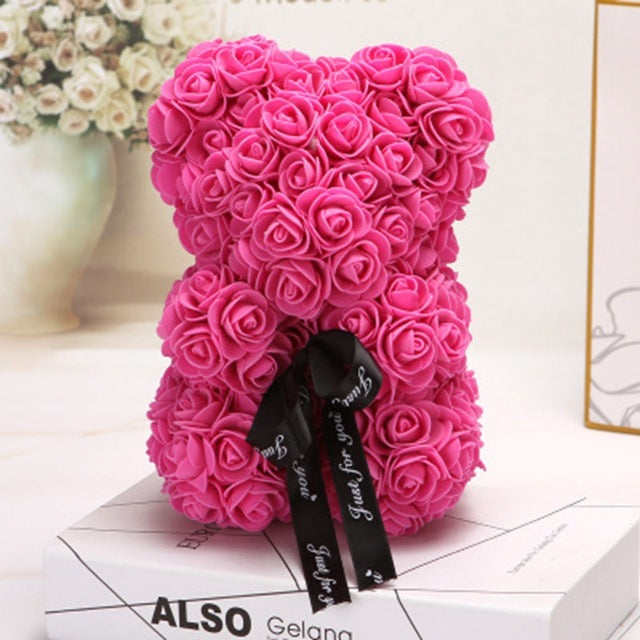 Rose Flower Teddy Bear
