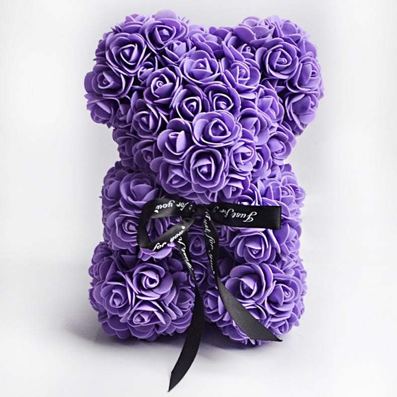 Rose Flower Teddy Bear