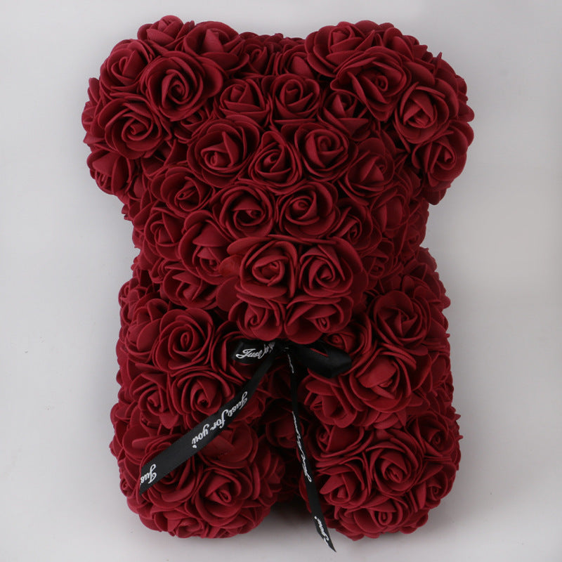 Rose Flower Teddy Bear