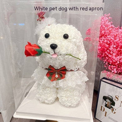 Christmas Rose Dog