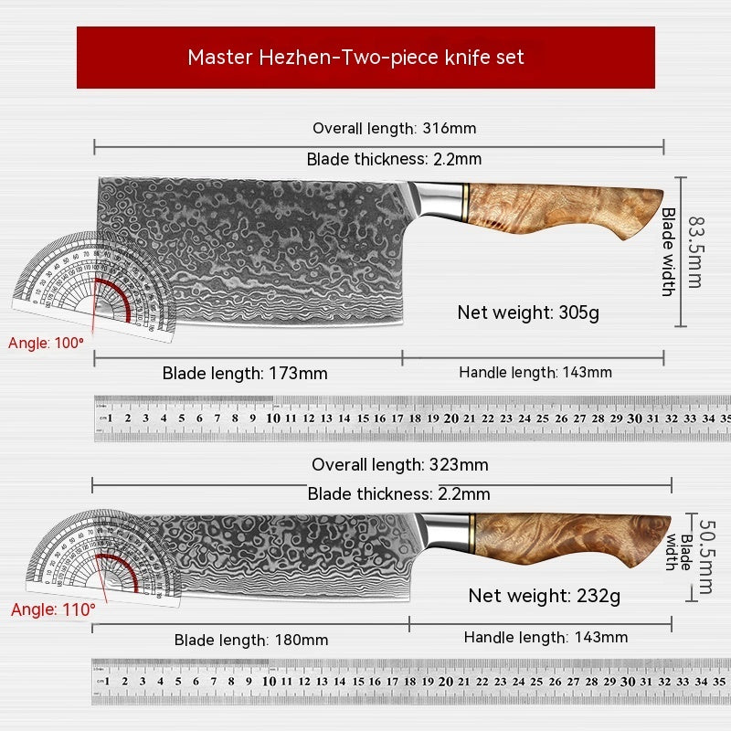 KD 67 Layer Damascus Knife Set