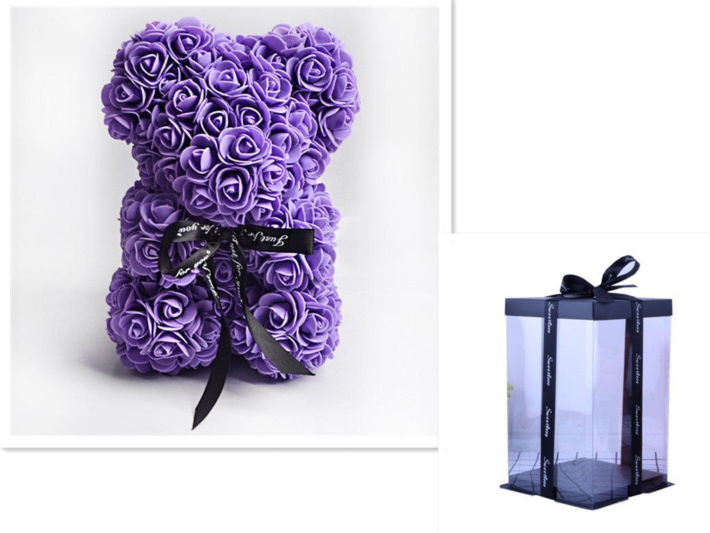 Rose Flower Teddy Bear