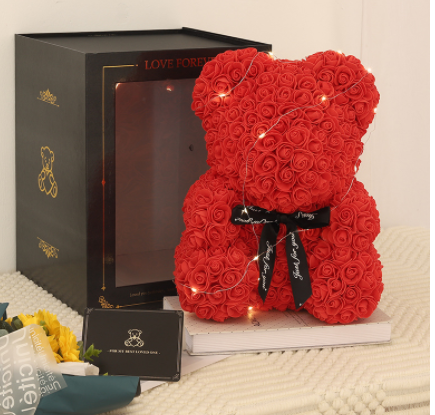 Rose Flower Teddy Bear