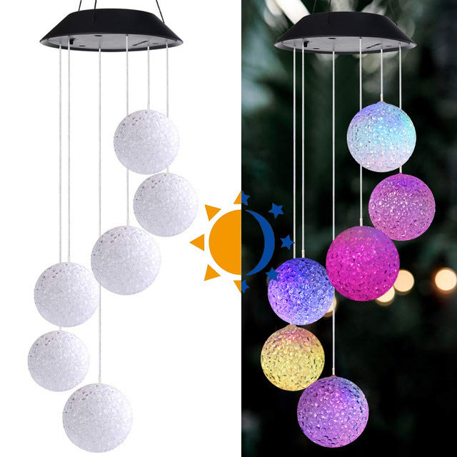 Solar Hummingbird Wind Chimes