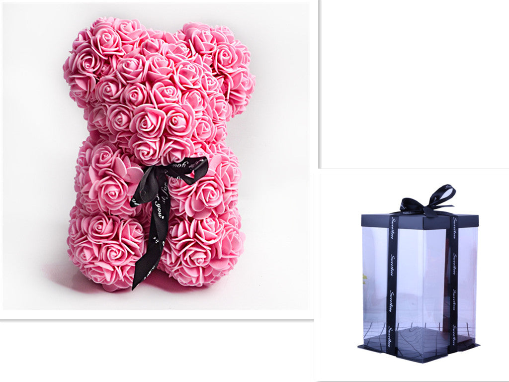 Rose Flower Teddy Bear