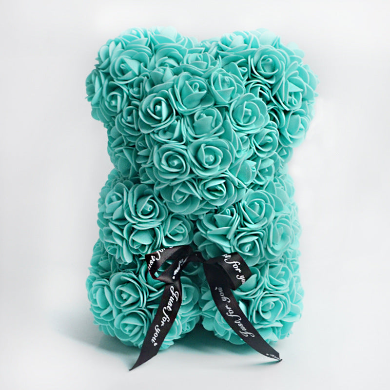 Rose Flower Teddy Bear gift for her