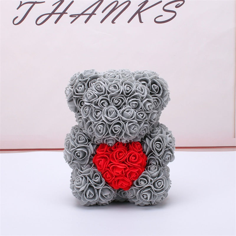 Rose Flower Teddy Bear