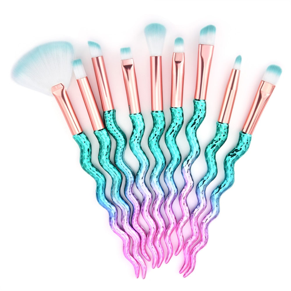 10 pcs makeup brush set
