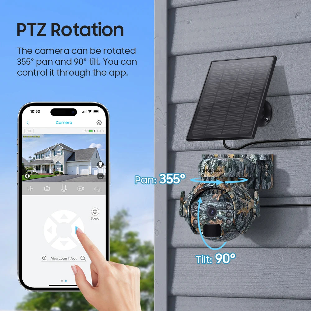 Solar Camera Outdoor 4G SIM with Two-Way Audio