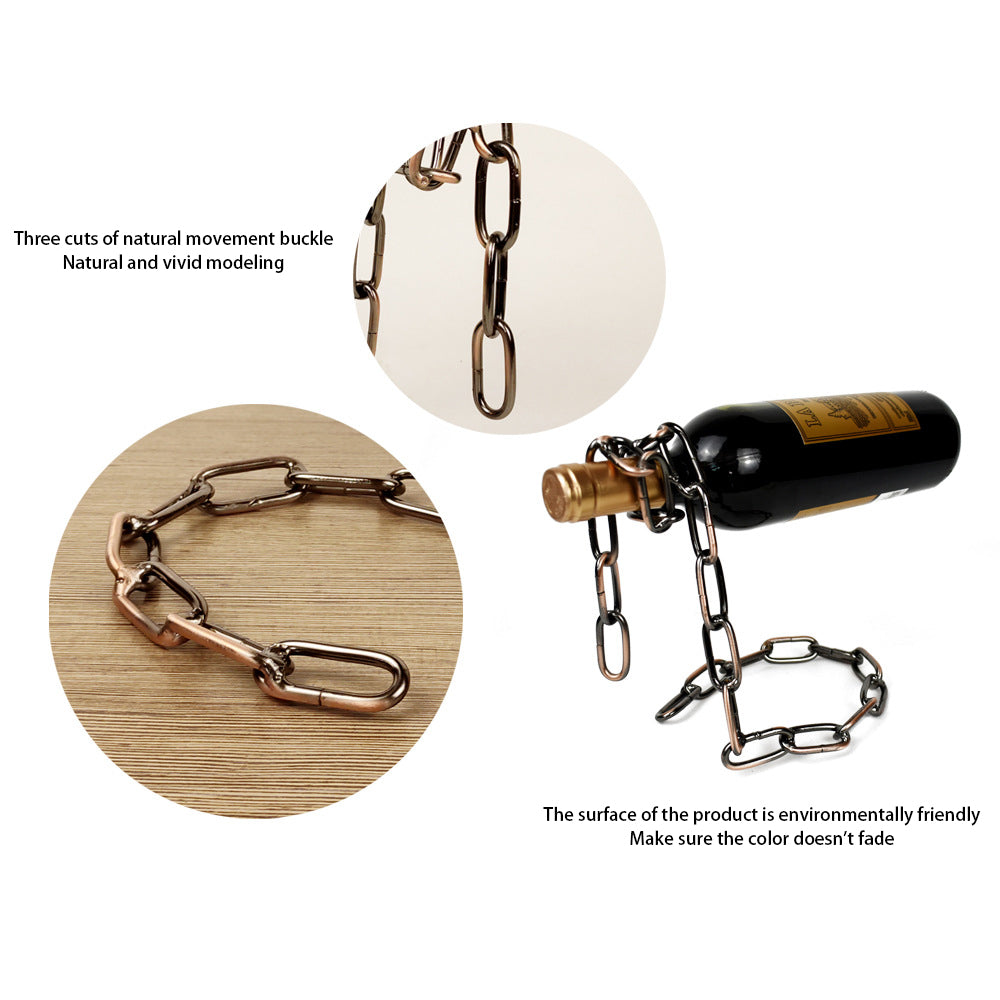 Unique wine bottle holder