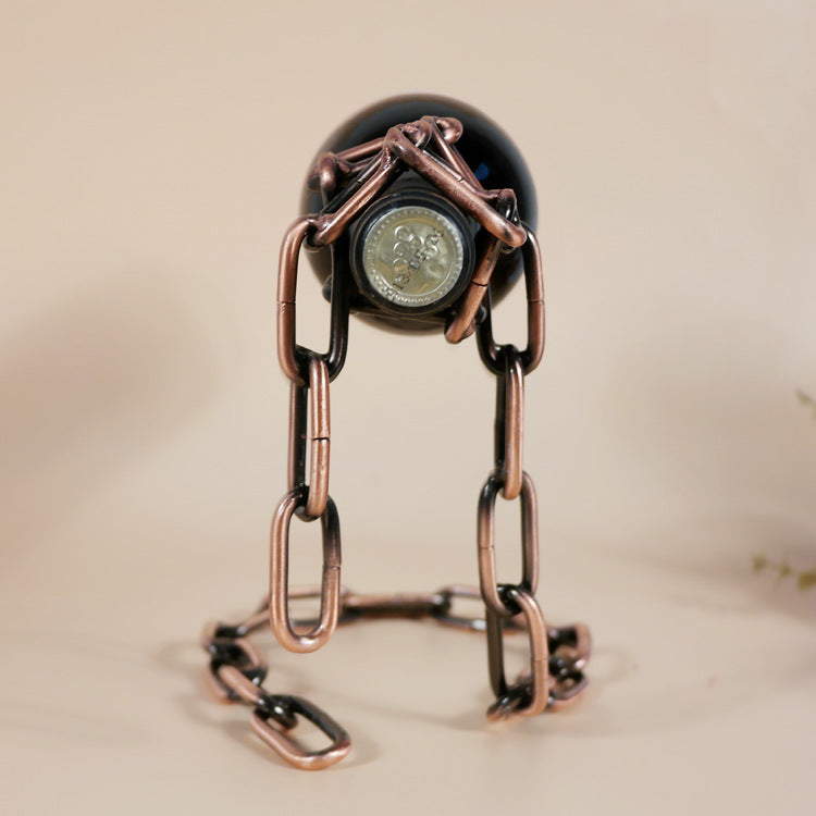 Stylish wine bottle holder