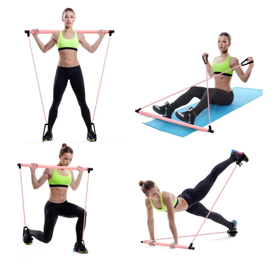 FlexFit Pro: Portable Yoga Crossfit Resistance bands for Total Fitness