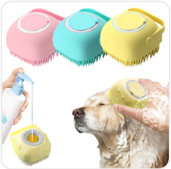 Silicone dog brush