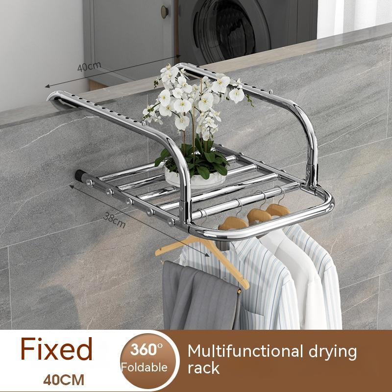 Stainless Steel Drying Rack Retractable Folding Hanger