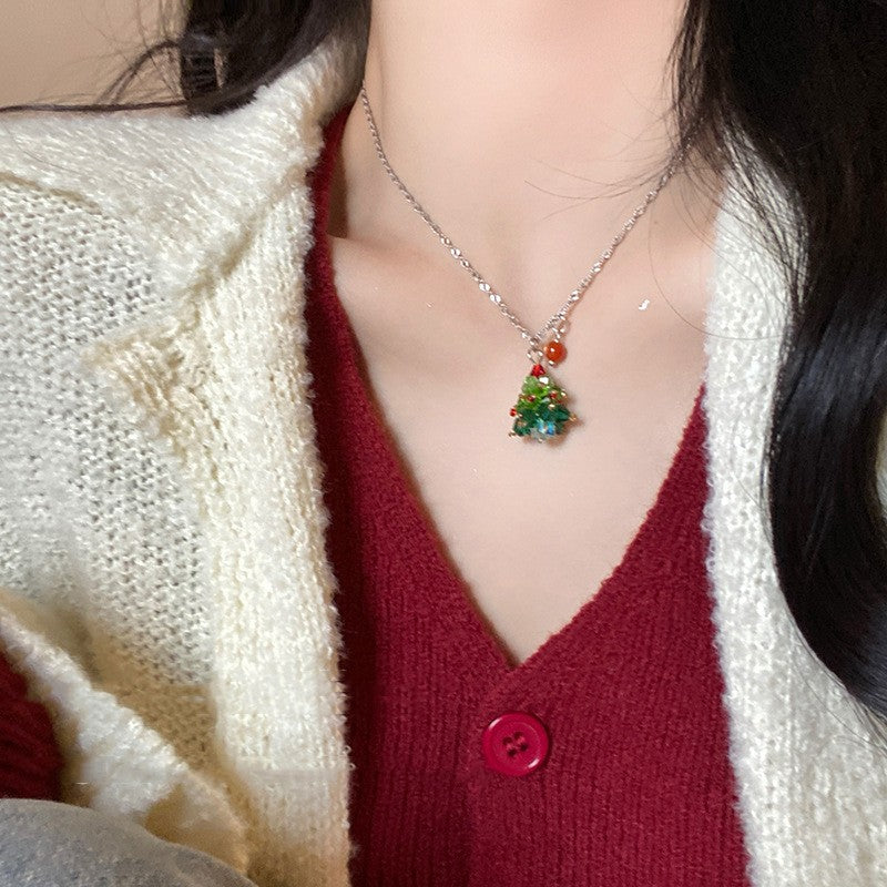 Christmas Tree Pendant Necklace