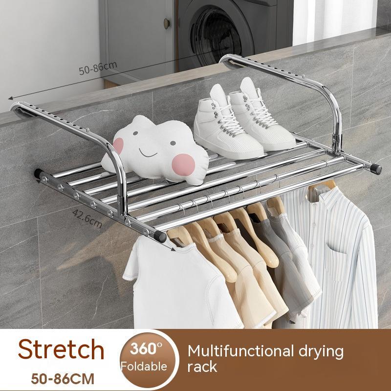 Stainless Steel Drying Rack Retractable Folding Hanger
