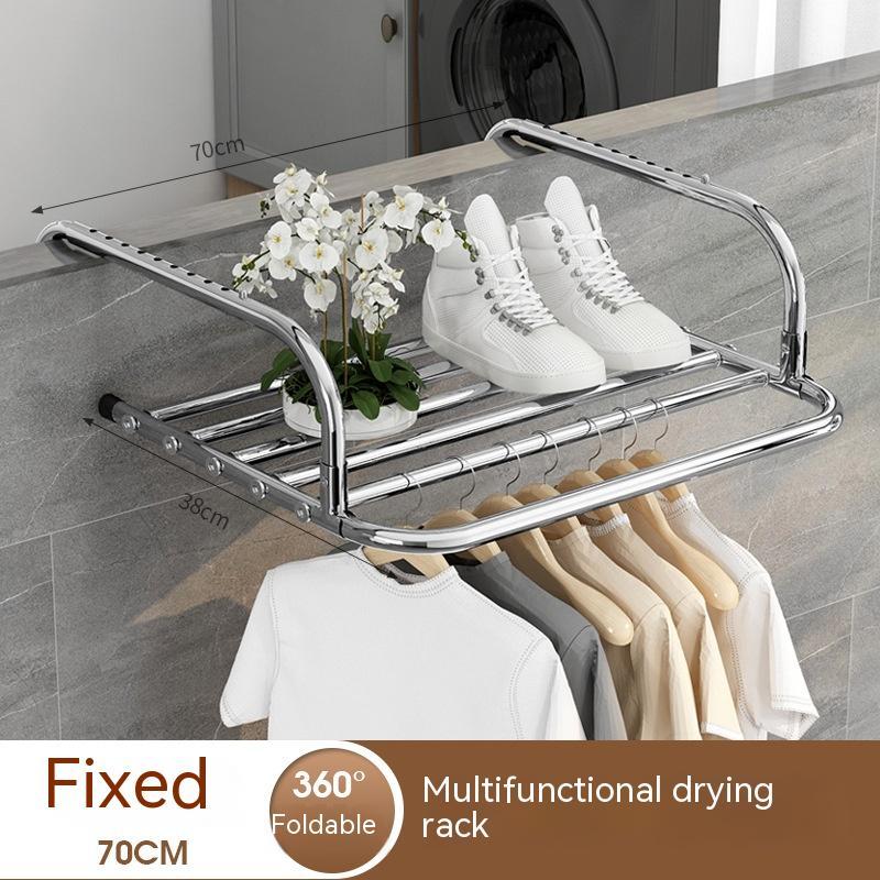 Stainless Steel Drying Rack Retractable Folding Hanger