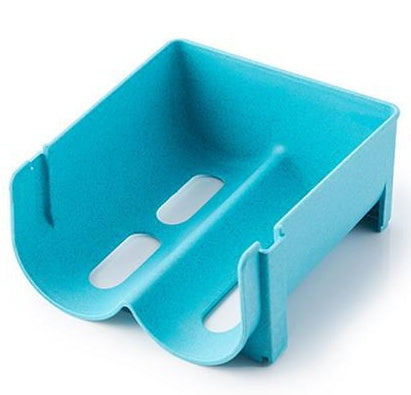 Refrigerator and cupboard water bottle storage