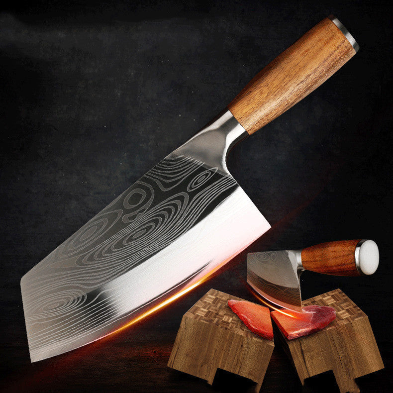 Stainless Steel Kitchen Knife With Wooden Handle
