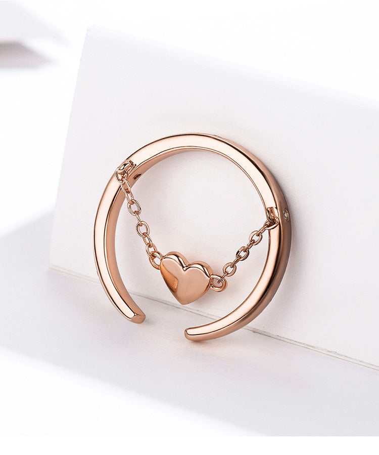 Golden heart Ring